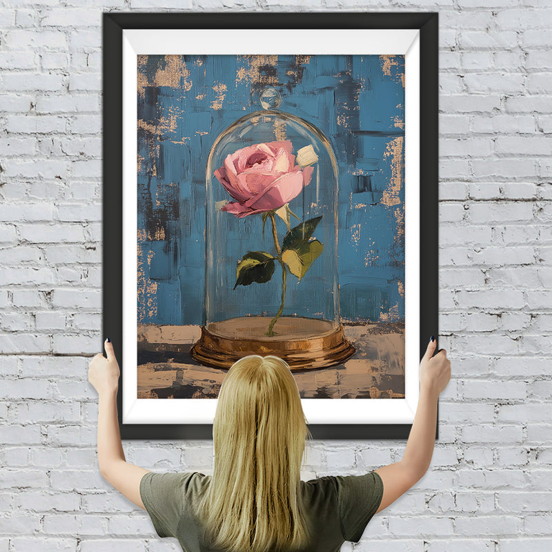Rosa Rose in Glass Diamond Painting