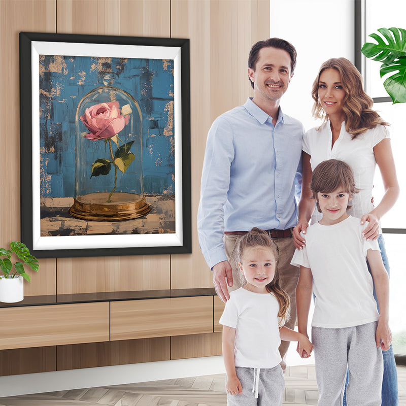 Rosa Rose in Glass Diamond Painting