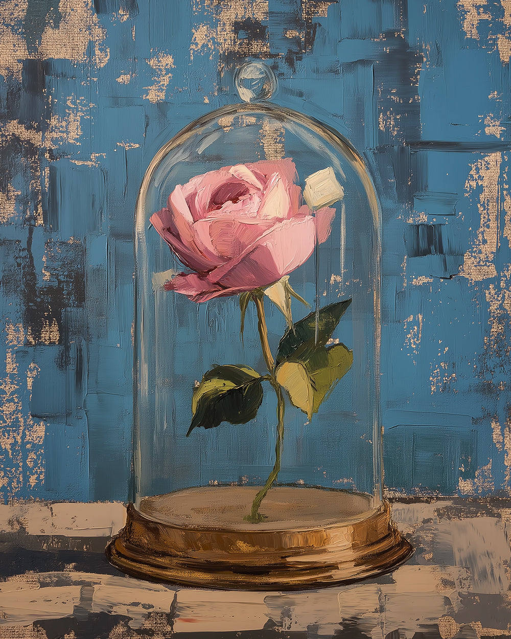 Rosa Rose in Glass Diamond Painting