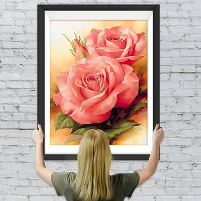 Rosa Rosen Diamond Painting