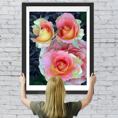 Rosa Rosen Diamond Painting