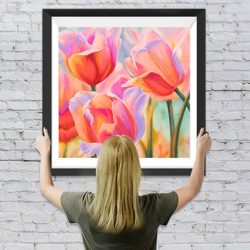 Rosa Tulpen Diamond Painting