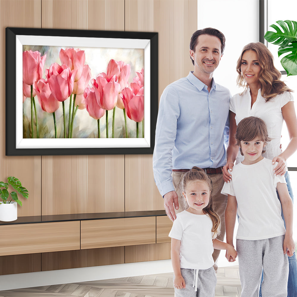 Rosa Tulpen Diamond Painting