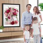 Rosen und Chrysantheme Diamond Painting
