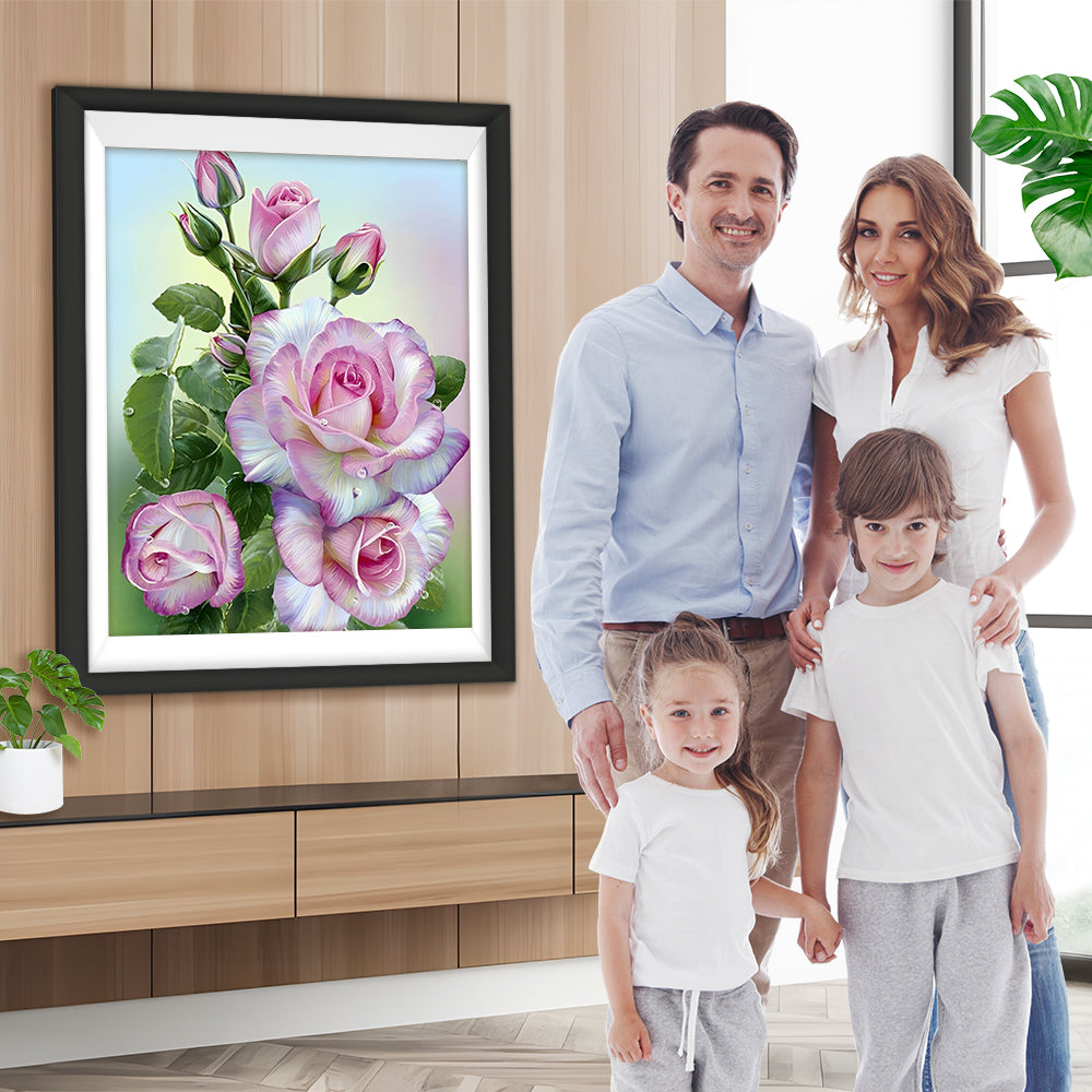 Rosen und Knospen Diamond Painting