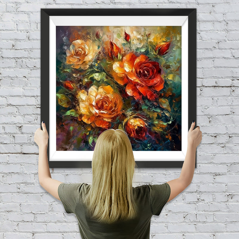 Rosen und Knospen Diamond Painting