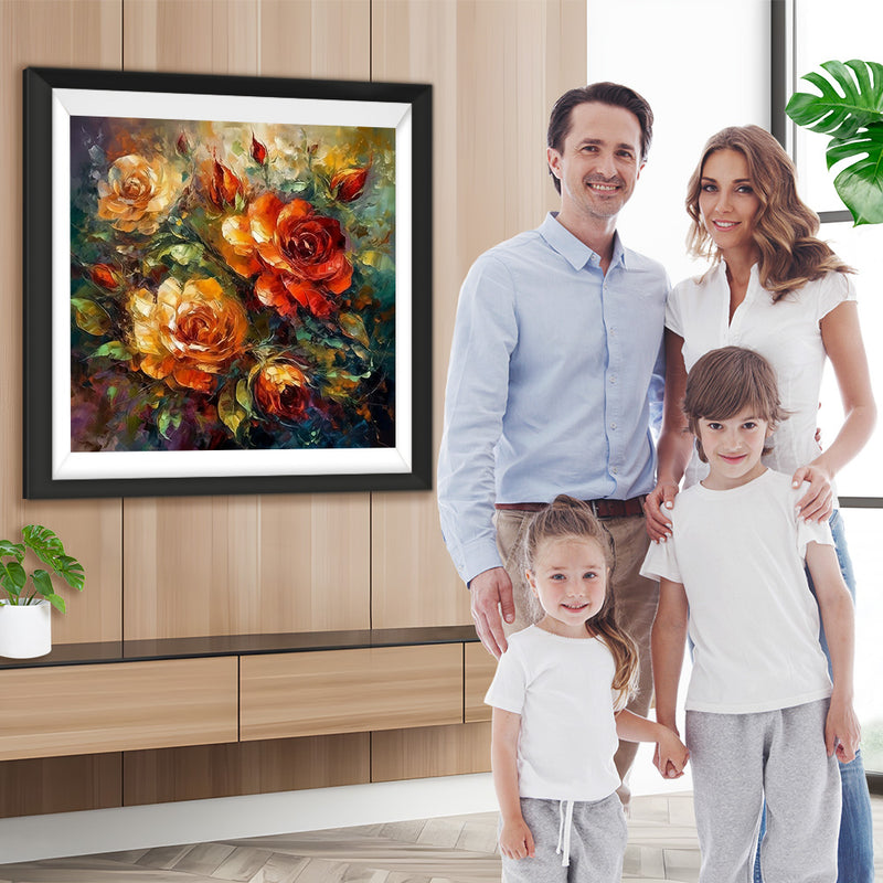 Rosen und Knospen Diamond Painting