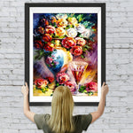 Rosen und Wein Diamond Painting