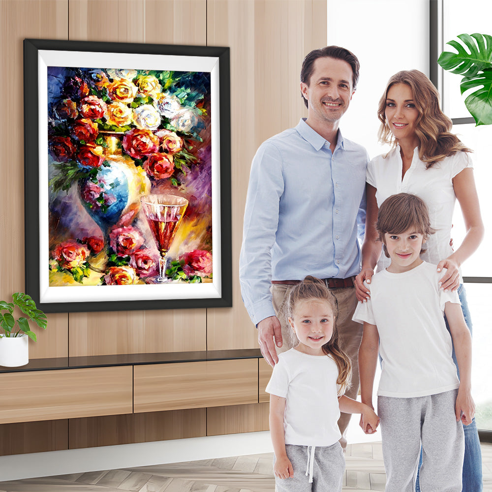 Rosen und Wein Diamond Painting