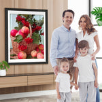 Rote Äpfel im Korb Diamond Painting