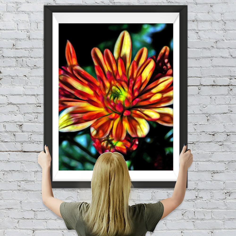 Rote Blumen Diamond Painting