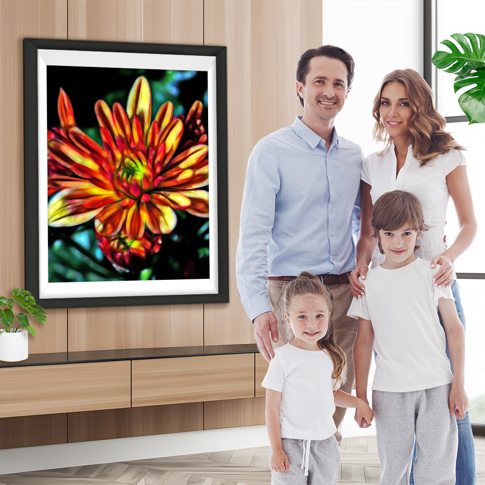 Rote Blumen Diamond Painting