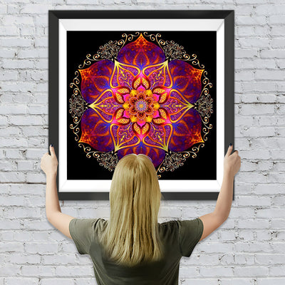 Rote Macht Mandala Diamond Painting