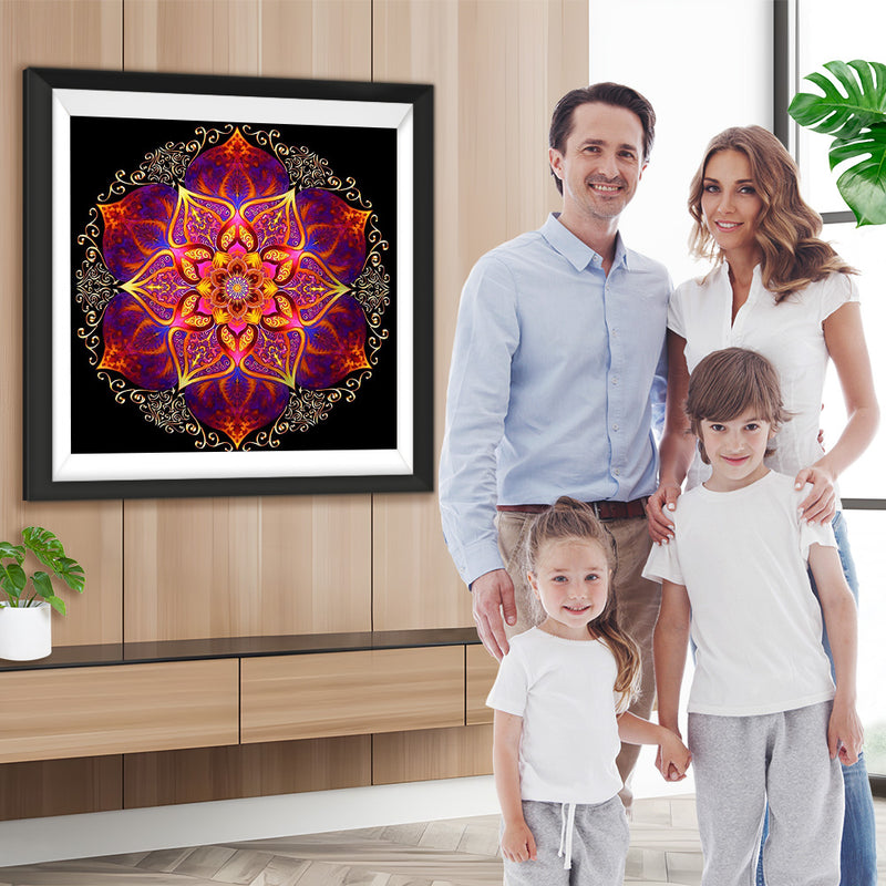 Rote Macht Mandala Diamond Painting