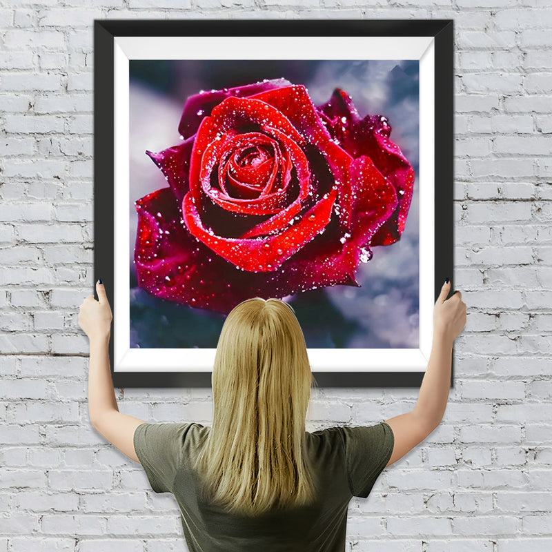 Rote Rose Diamond Painting