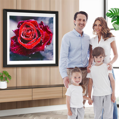 Rote Rose Diamond Painting