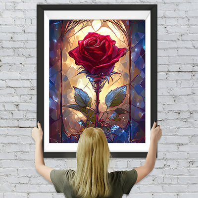 Rote Rose Diamond Painting