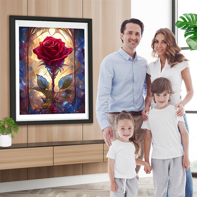 Rote Rose Diamond Painting