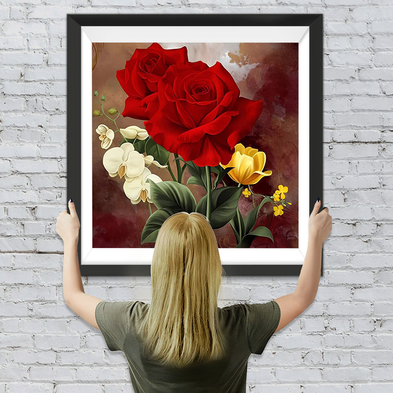 Rote Rosen Diamond Painting