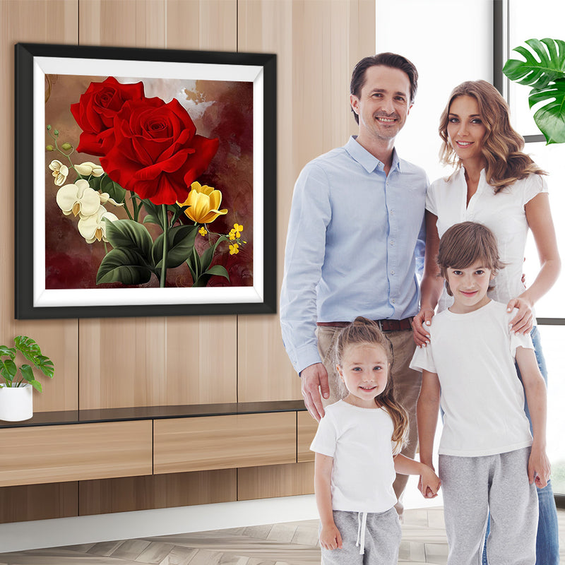 Rote Rosen Diamond Painting