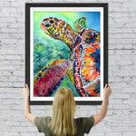 Rote Schildkröte im Meer Diamond Painting