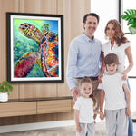 Rote Schildkröte im Meer Diamond Painting