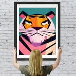 Roter Cartoon-Tiger Diamond Painting