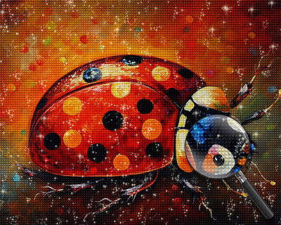 Roter Marienkäfer Diamond Painting
