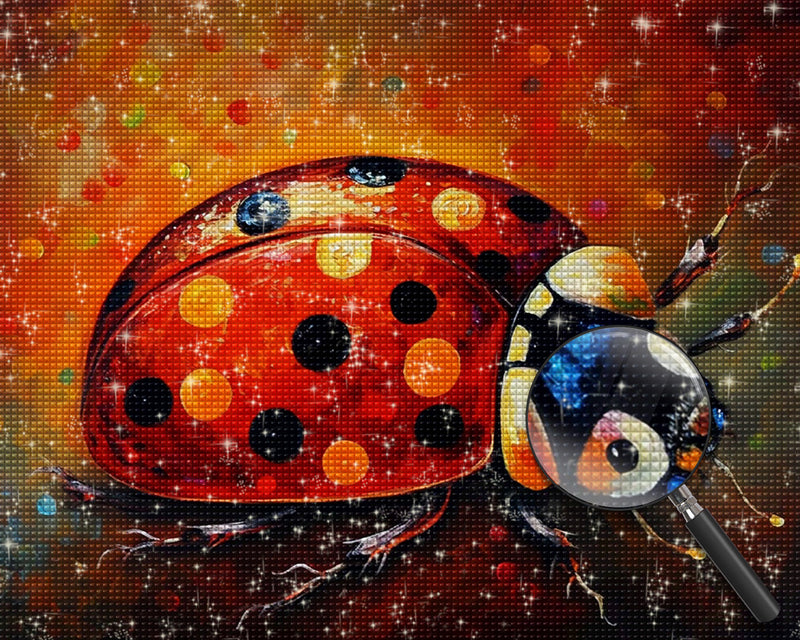 Roter Marienkäfer Diamond Painting