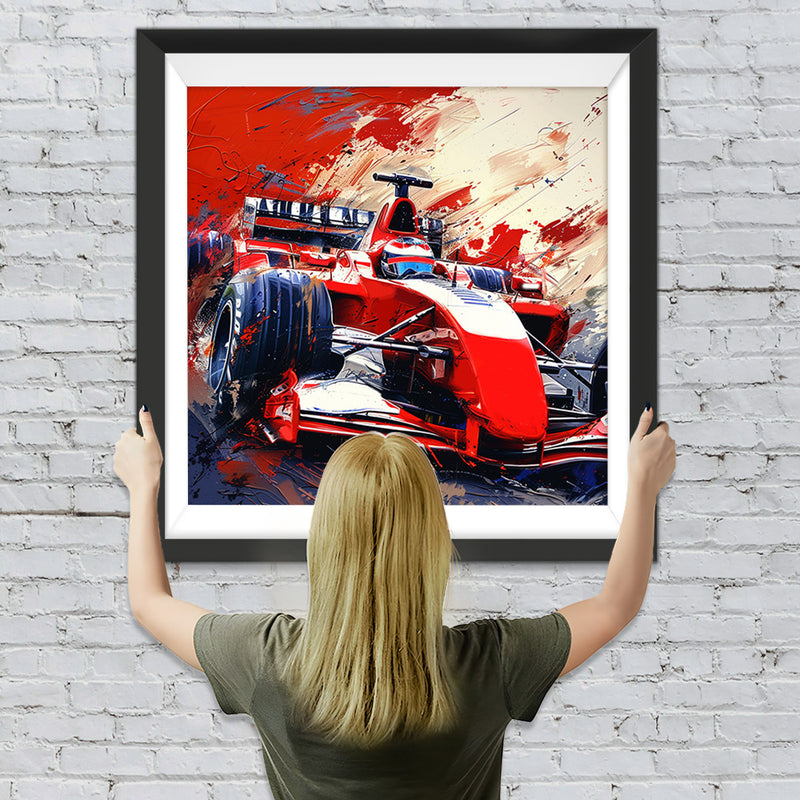 Roter Rennwagen Diamond Painting