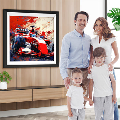Roter Rennwagen Diamond Painting