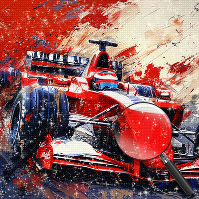 Roter Rennwagen Diamond Painting