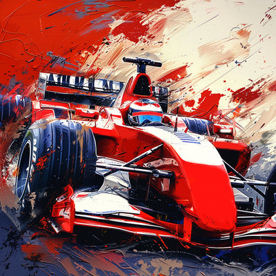 Roter Rennwagen Diamond Painting