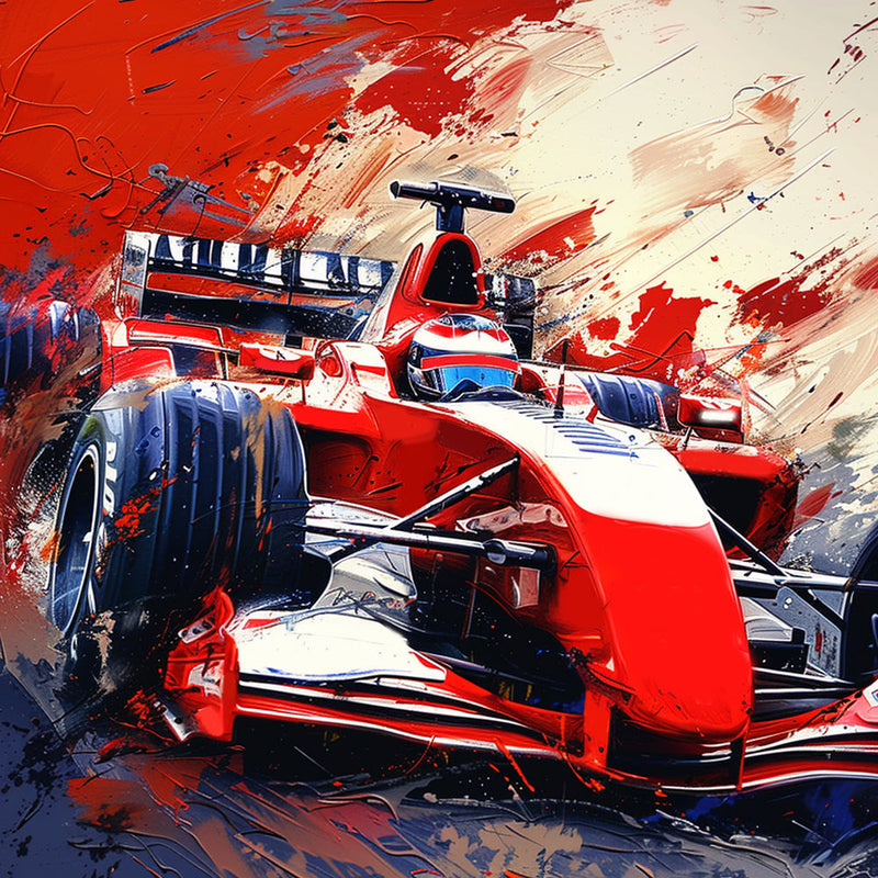 Roter Rennwagen Diamond Painting