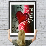 Rotes Herz Wolke Diamond Painting