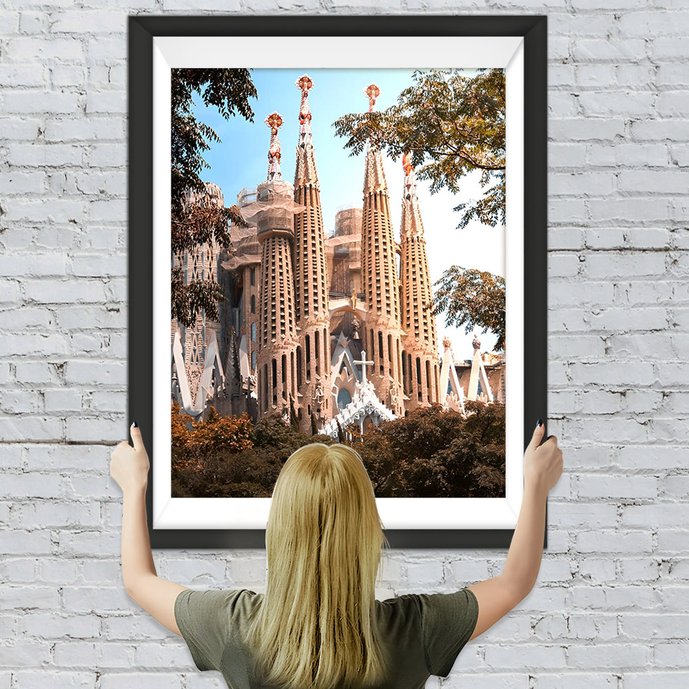 Sagrada Familia in Spanien Diamond Painting