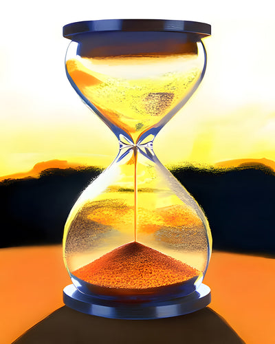 Sanduhr in der Abenddämmerung Diamond Painting