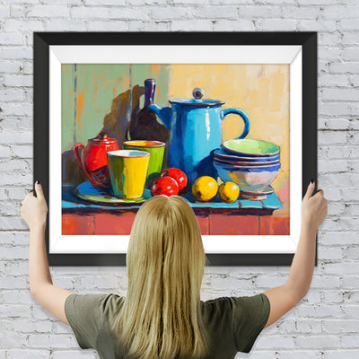 Schalen, Teekannen und Tassen Diamond Painting
