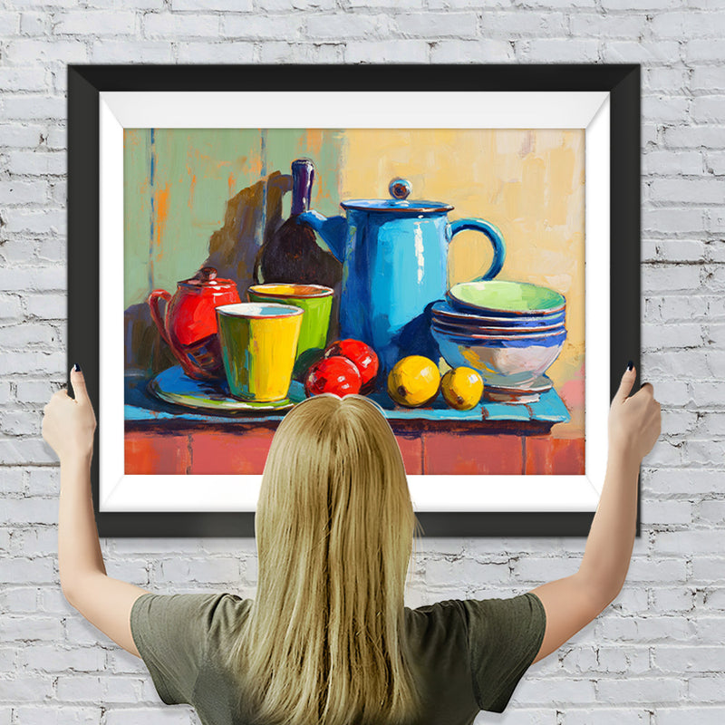 Schalen, Teekannen und Tassen Diamond Painting