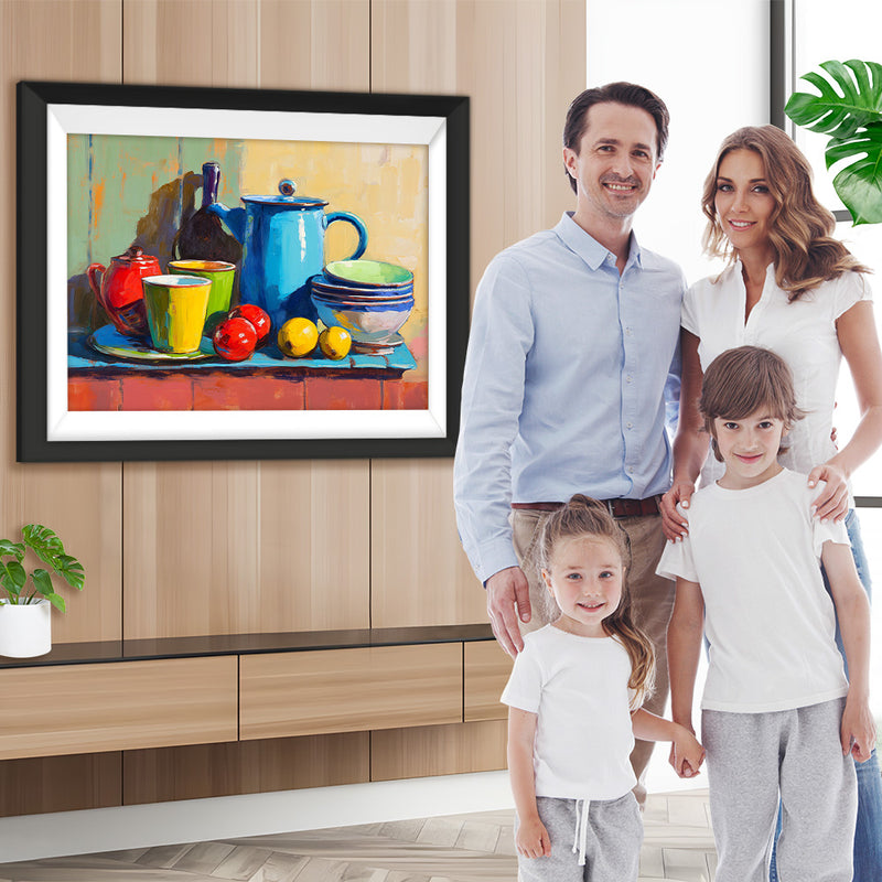 Schalen, Teekannen und Tassen Diamond Painting