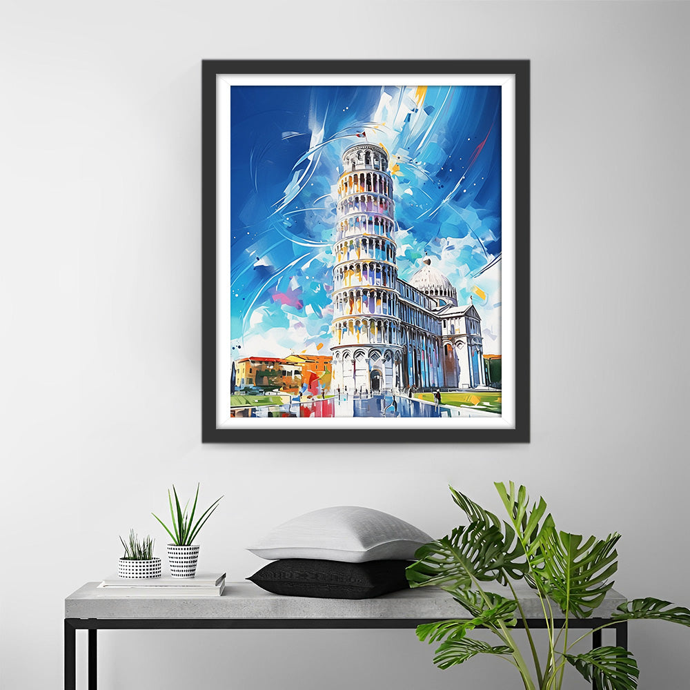 Schiefer Turm von Pisa Diamond Painting
