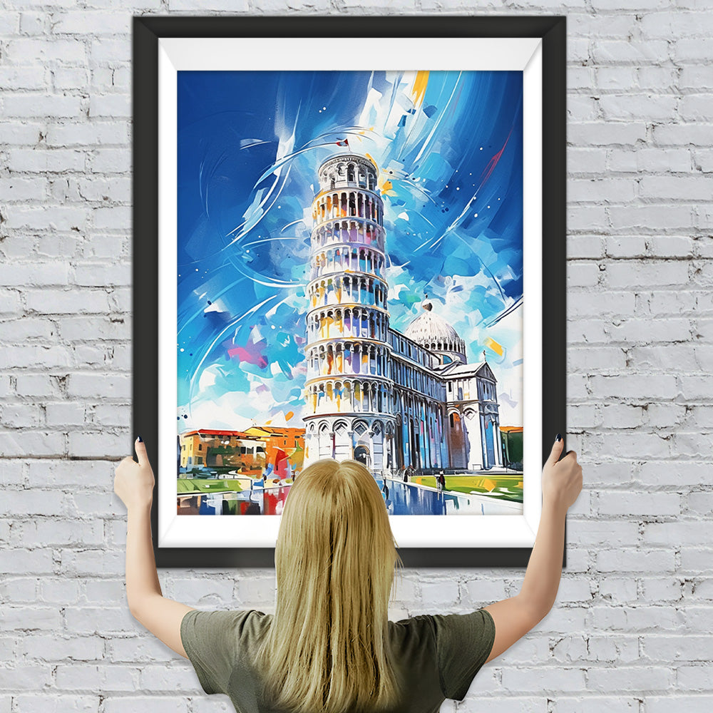 Schiefer Turm von Pisa Diamond Painting