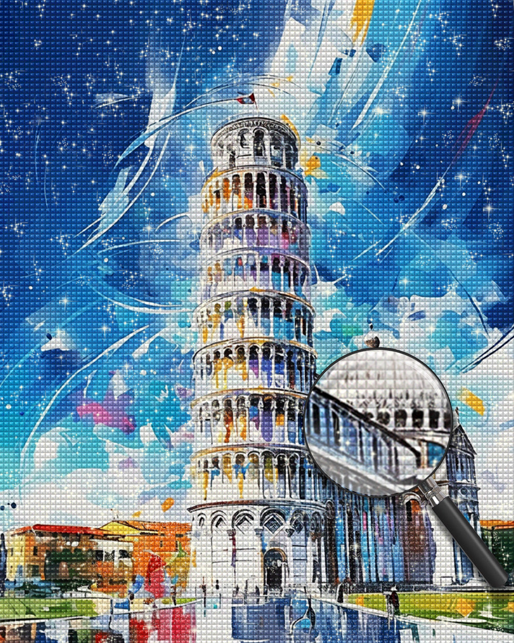 Schiefer Turm von Pisa Diamond Painting