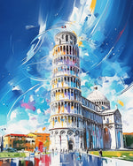 Schiefer Turm von Pisa Diamond Painting