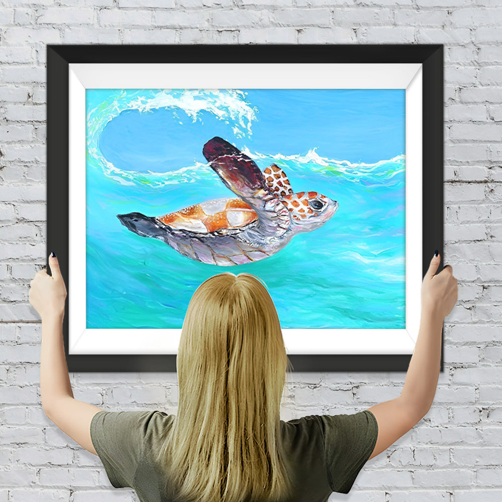 Schildkröte im Meer Diamond Painting