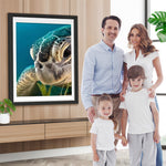 Schildkröte und Seegras Diamond Painting