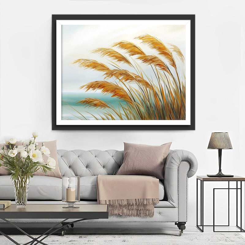 Schilf im Wind Diamond Painting
