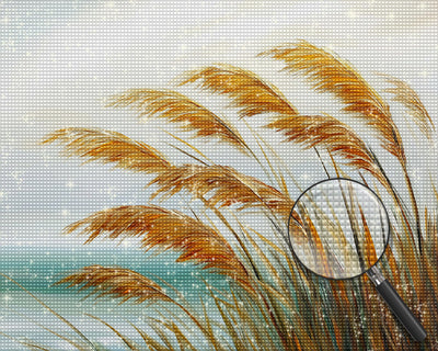 Schilf im Wind Diamond Painting