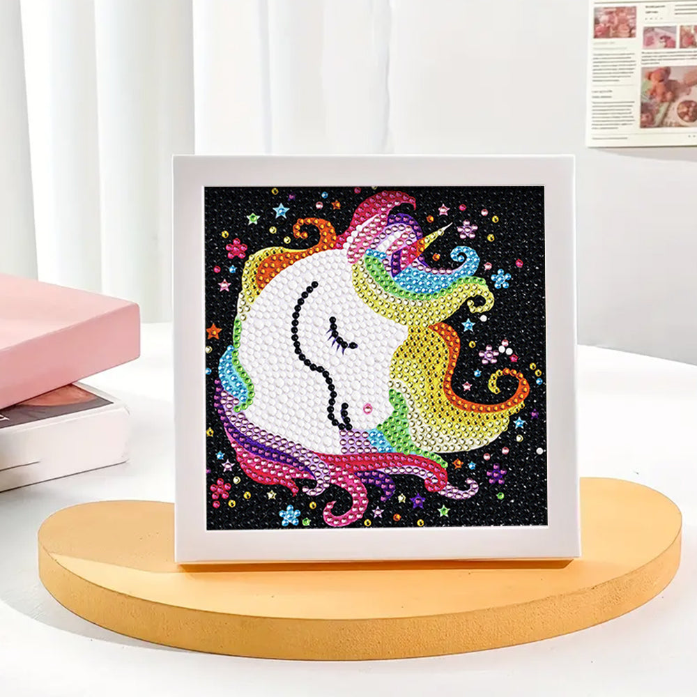 Schlafendes Einhorn Mini-Kristallpünktchen Diamond Painting