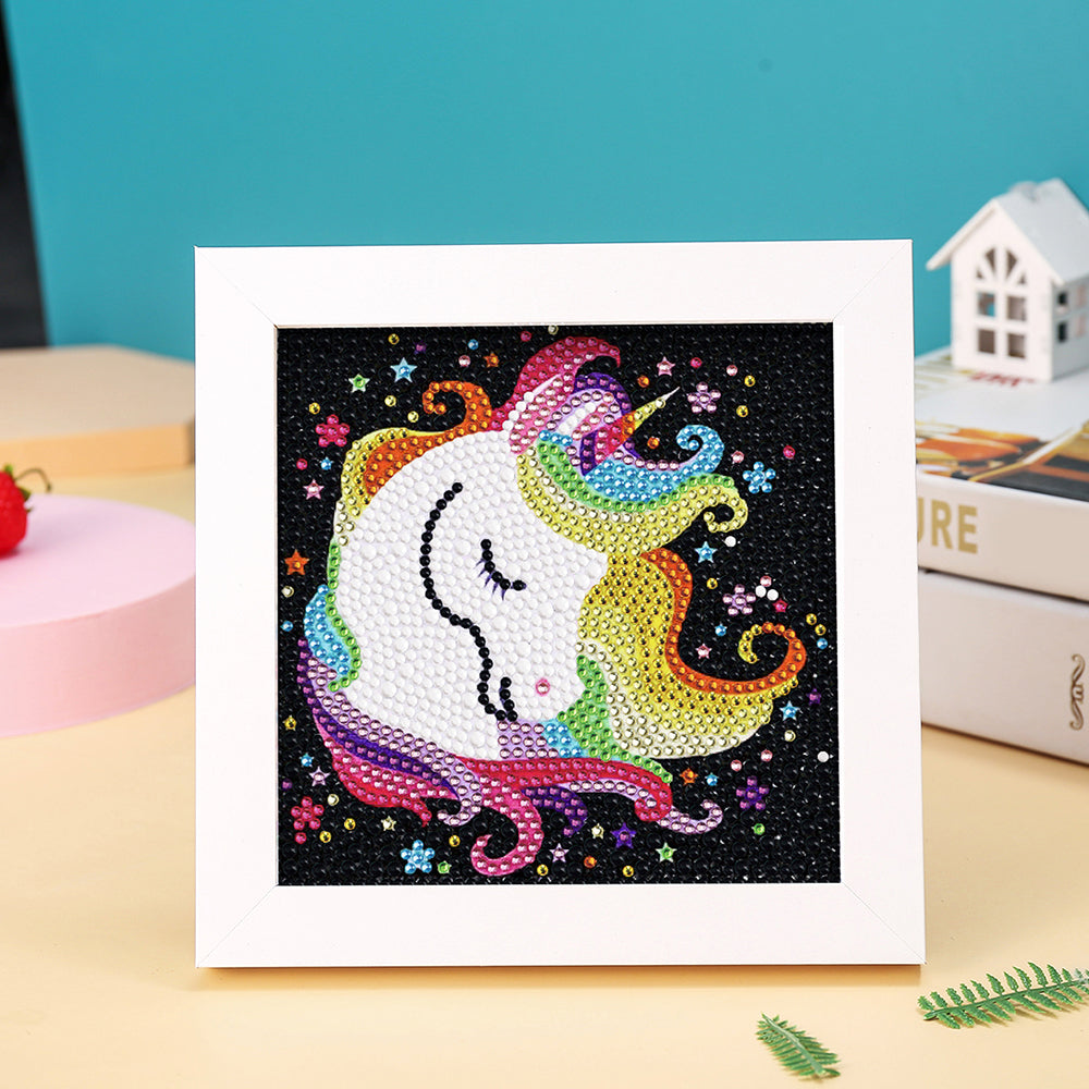 Schlafendes Einhorn Mini-Kristallpünktchen Diamond Painting